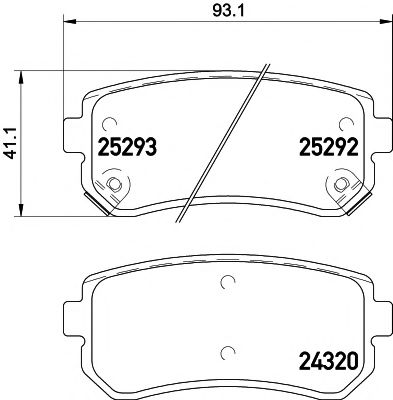 Тормозные колодки BEHR/HELLA 8DB 355 016-221