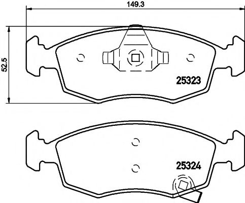 Тормозные колодки BEHR/HELLA 8DB 355 016-231