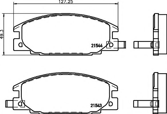 Тормозные колодки BEHR/HELLA 8DB 355 016-341