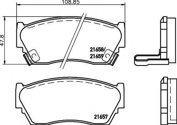 Тормозные колодки BEHR/HELLA 8DB 355 016-351
