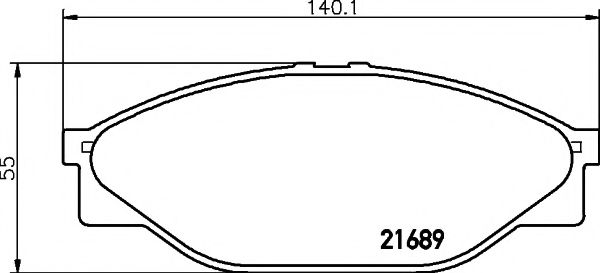 Тормозные колодки BEHR/HELLA 8DB 355 016-411