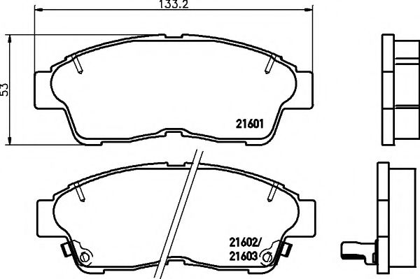 Тормозные колодки BEHR/HELLA 8DB 355 016-421