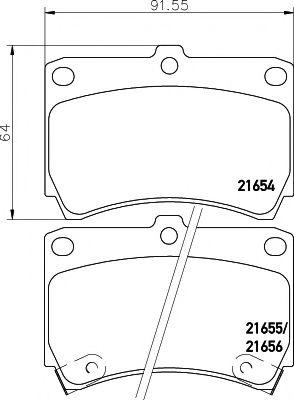 Тормозные колодки BEHR/HELLA 8DB 355 016-431