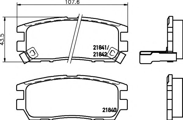 Тормозные колодки BEHR/HELLA 8DB 355 016-471
