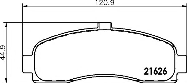 Тормозные колодки BEHR/HELLA 8DB 355 016-501