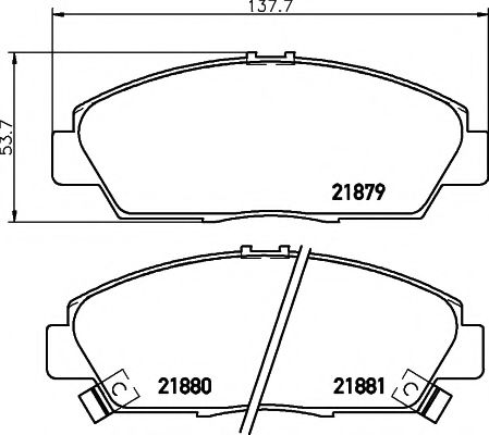 Тормозные колодки BEHR/HELLA 8DB 355 016-631
