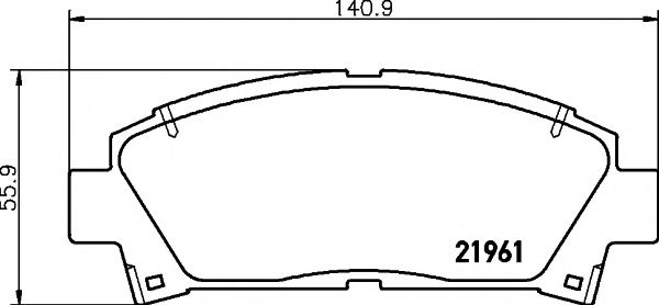 Тормозные колодки BEHR/HELLA 8DB 355 016-721