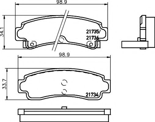 Тормозные колодки BEHR/HELLA 8DB 355 016-731