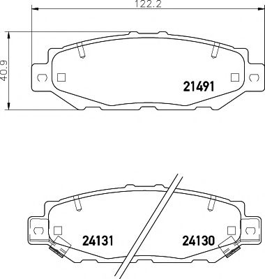 Тормозные колодки BEHR/HELLA 8DB 355 016-751