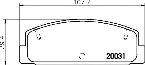 Тормозные колодки BEHR/HELLA 8DB 355 016-761