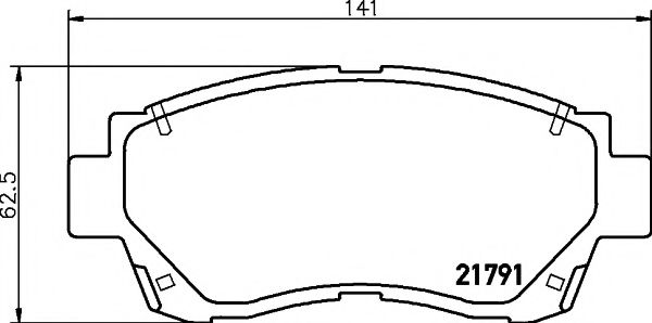 Тормозные колодки BEHR/HELLA 8DB 355 016-771