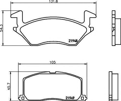 Тормозные колодки BEHR/HELLA 8DB 355 016-781