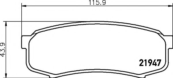 Тормозные колодки BEHR/HELLA 8DB 355 016-831