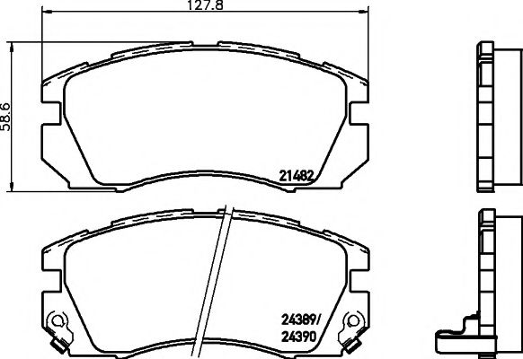 Тормозные колодки BEHR/HELLA 8DB 355 016-881