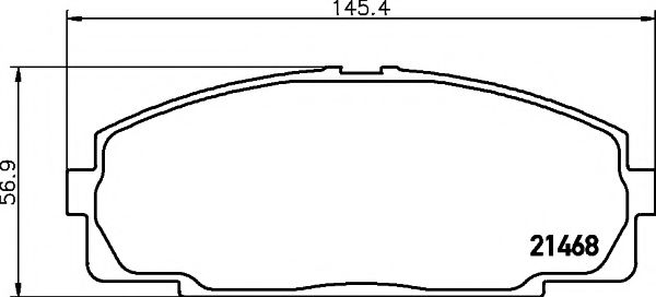 Тормозные колодки BEHR/HELLA 8DB 355 016-921