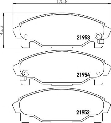 Тормозные колодки BEHR/HELLA 8DB 355 016-991
