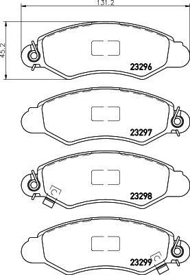 Тормозные колодки BEHR/HELLA 8DB 355 017-011