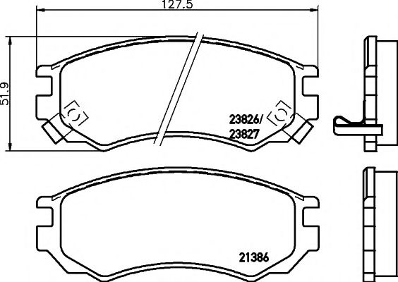 Тормозные колодки BEHR/HELLA 8DB 355 017-061