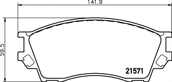 Тормозные колодки BEHR/HELLA 8DB 355 017-091