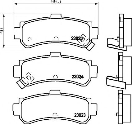 Тормозные колодки BEHR/HELLA 8DB 355 017-191