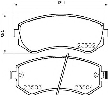 Тормозные колодки BEHR/HELLA 8DB 355 017-201