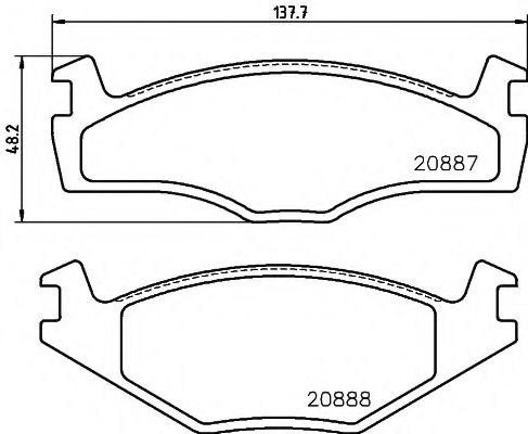 Тормозные колодки BEHR/HELLA 8DB 355 017-501