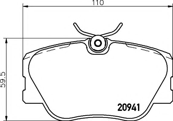 Тормозные колодки BEHR/HELLA 8DB 355 017-601