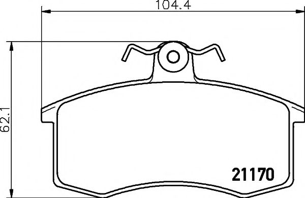 Тормозные колодки BEHR/HELLA 8DB 355 017-731