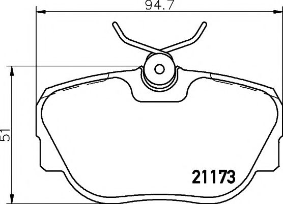 Тормозные колодки BEHR/HELLA 8DB 355 017-811