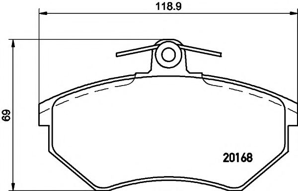 Тормозные колодки BEHR/HELLA 8DB 355 017-891