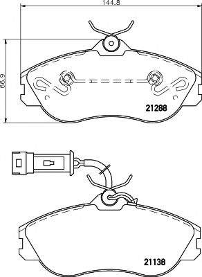 Тормозные колодки BEHR/HELLA 8DB 355 017-911