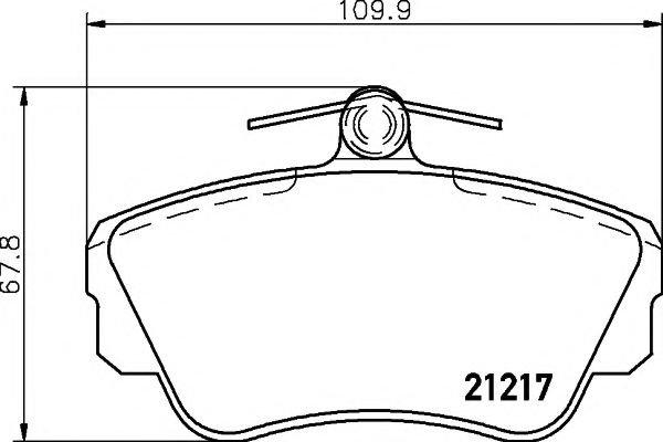 Тормозные колодки BEHR/HELLA 8DB 355 017-921
