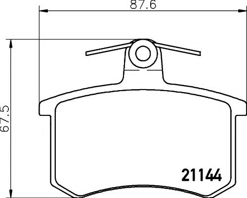 Тормозные колодки BEHR/HELLA 8DB 355 017-951