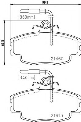 Тормозные колодки BEHR/HELLA 8DB 355 017-981