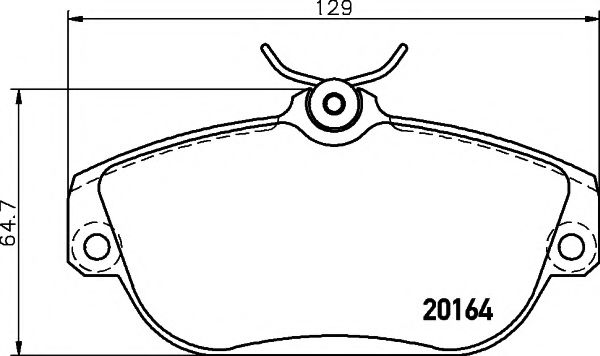 Тормозные колодки BEHR/HELLA 8DB 355 018-001