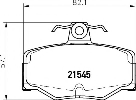 Тормозные колодки BEHR/HELLA 8DB 355 018-021