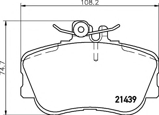 Тормозные колодки BEHR/HELLA 8DB 355 018-041