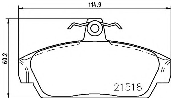 Тормозные колодки BEHR/HELLA 8DB 355 018-081