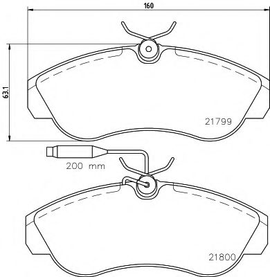 Тормозные колодки BEHR/HELLA 8DB 355 018-151