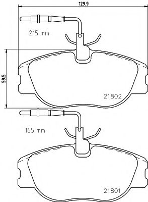 Тормозные колодки BEHR/HELLA 8DB 355 018-171