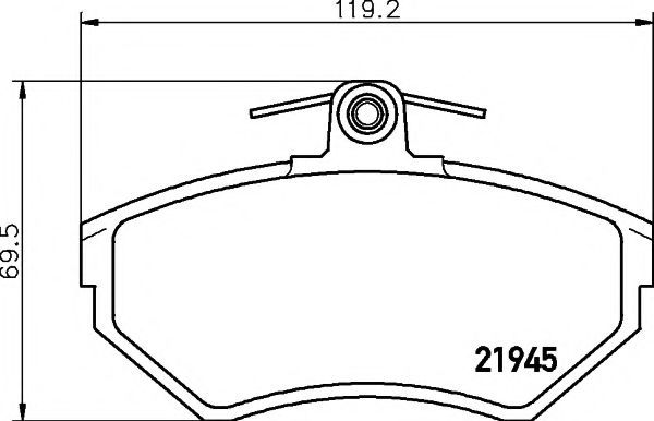 Тормозные колодки BEHR/HELLA 8DB 355 018-251