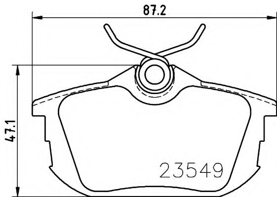 Тормозные колодки BEHR/HELLA 8DB 355 018-271
