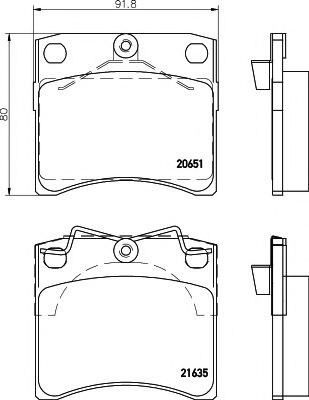 Тормозные колодки BEHR/HELLA 8DB 355 018-381