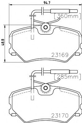 Тормозные колодки BEHR/HELLA 8DB 355 018-401