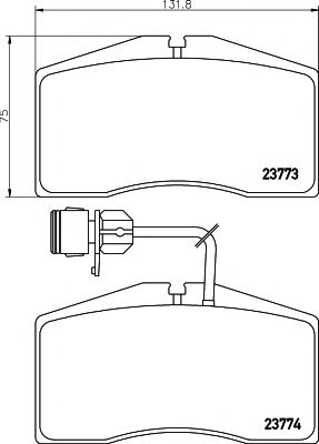 Тормозные колодки BEHR/HELLA 8DB 355 018-491