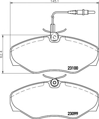 Тормозные колодки BEHR/HELLA 8DB 355 018-501