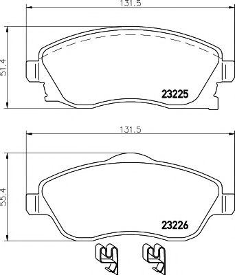 Тормозные колодки BEHR/HELLA 8DB 355 018-511