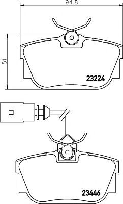 Тормозные колодки BEHR/HELLA 8DB 355 018-591