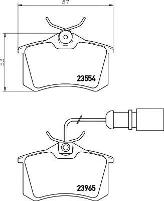 Тормозные колодки BEHR/HELLA 8DB 355 018-601