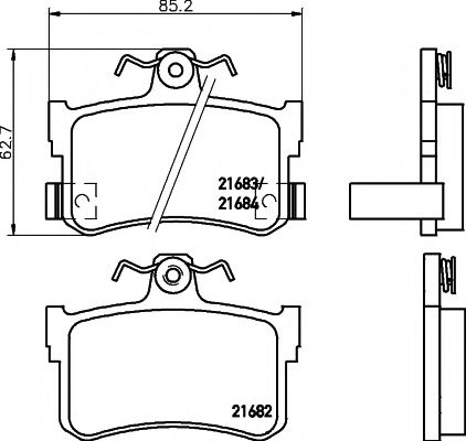 Тормозные колодки BEHR/HELLA 8DB 355 018-611